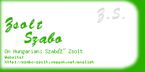 zsolt szabo business card